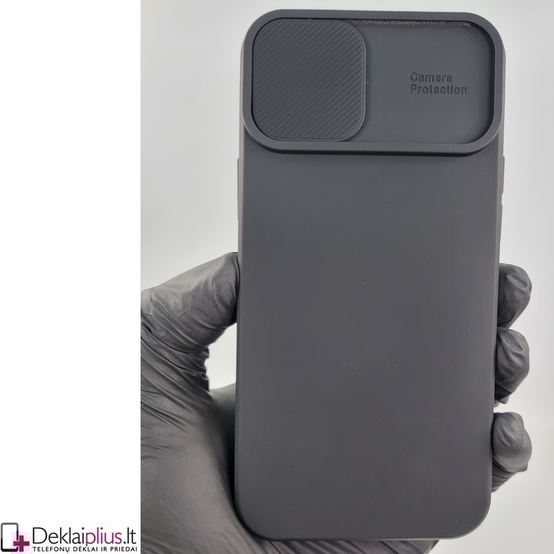 Švelnus guminis dėklas su kameros apsauga - juodas (Apple Iphone 14 Plus) Švelnus guminis dėklas su kameros apsauga - juodas (Apple Iphone 14 Plus)